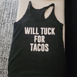 Dark Gray Graphic Tank Top